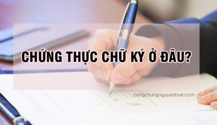 chứng thực chữ ký