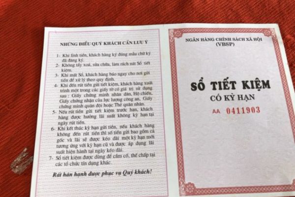 Sổ tiết kiệm lập bằng tiền riêng